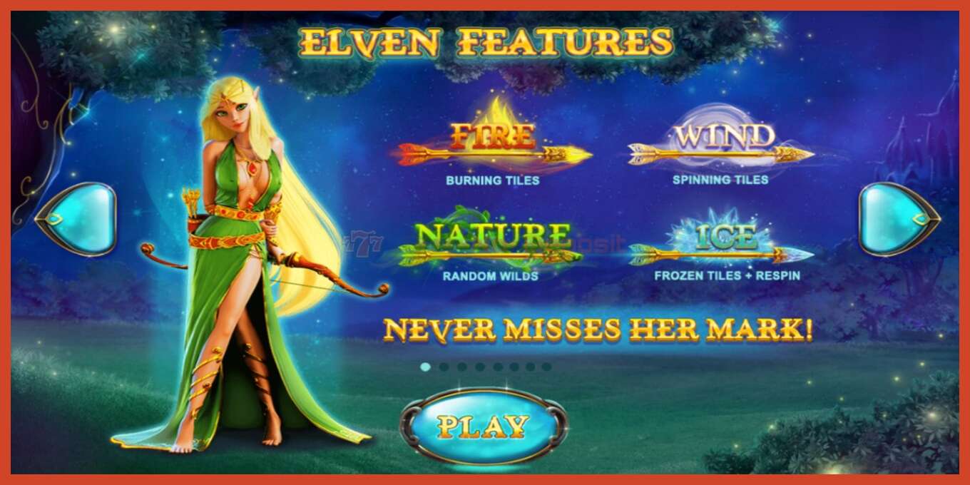 Slot screenshot: Elven Magic no deposit, number - 1