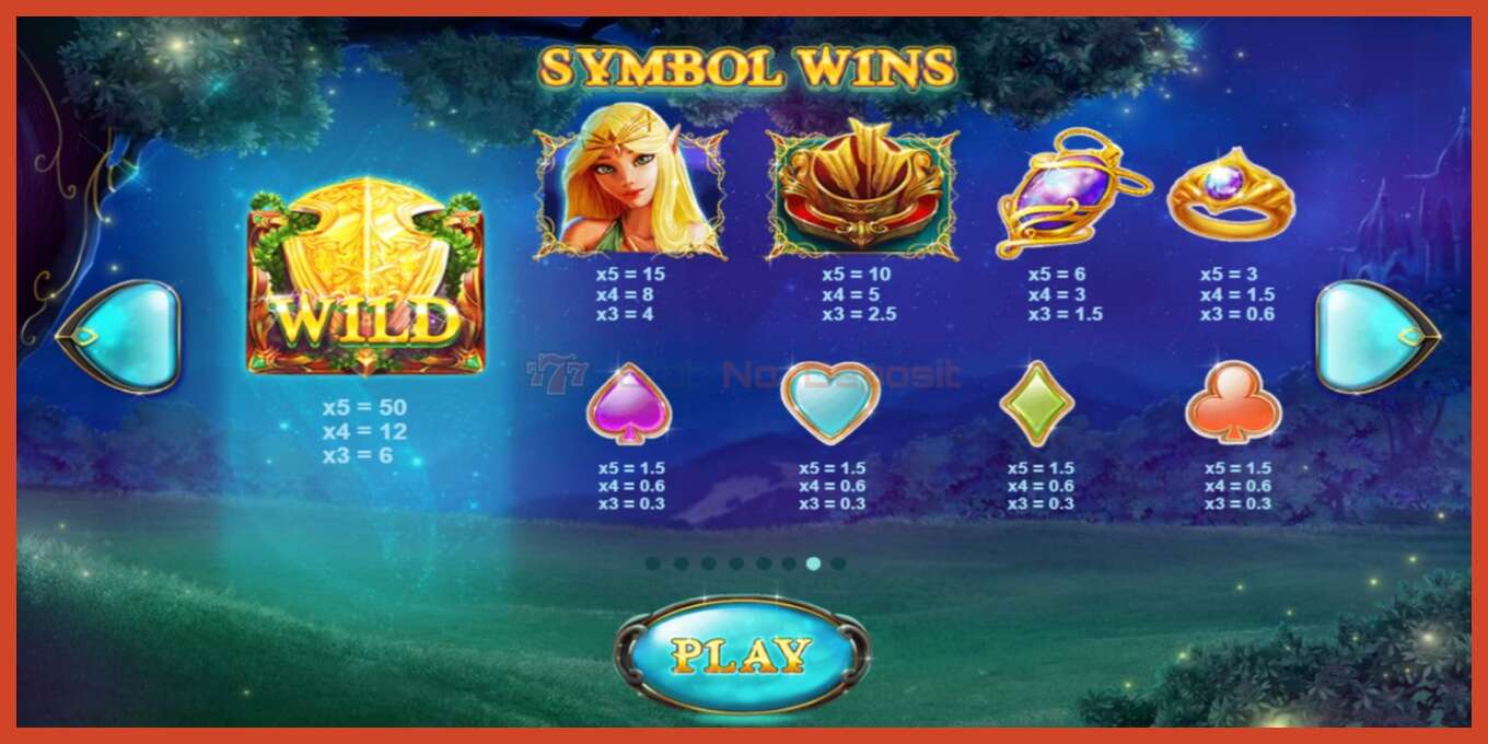 Slot screenshot: Elven Magic no deposit, number - 7