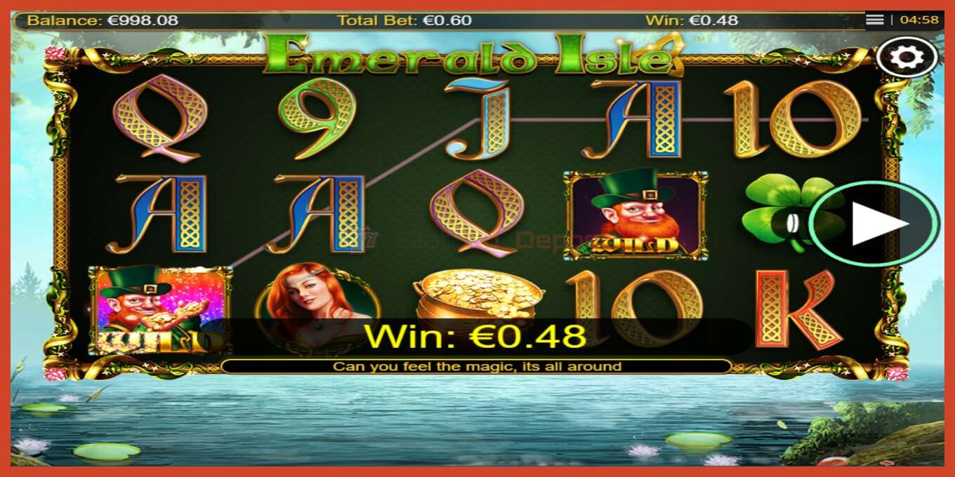 Slot screenshot: Emerald Isle no deposit, number - 2