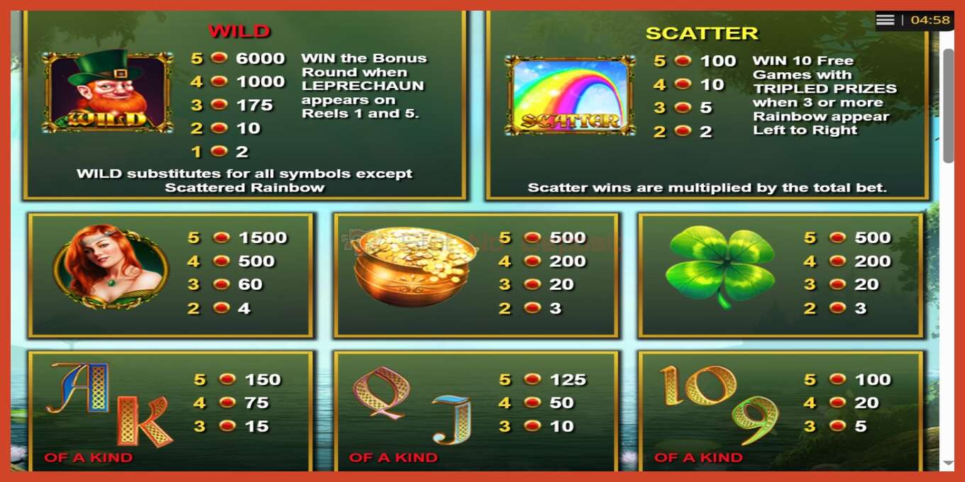 Slot screenshot: Emerald Isle no deposit, number - 3