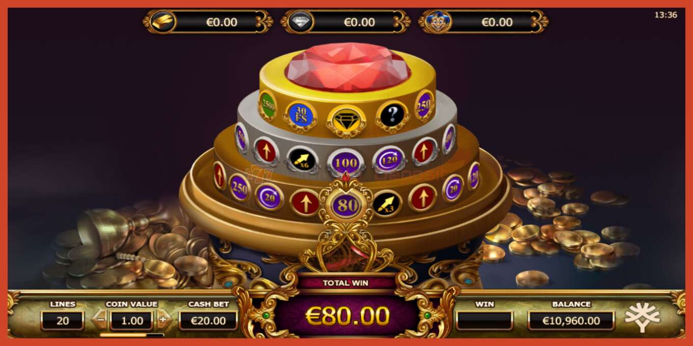 Slot screenshot: Empire Fortune no deposit, number - 4