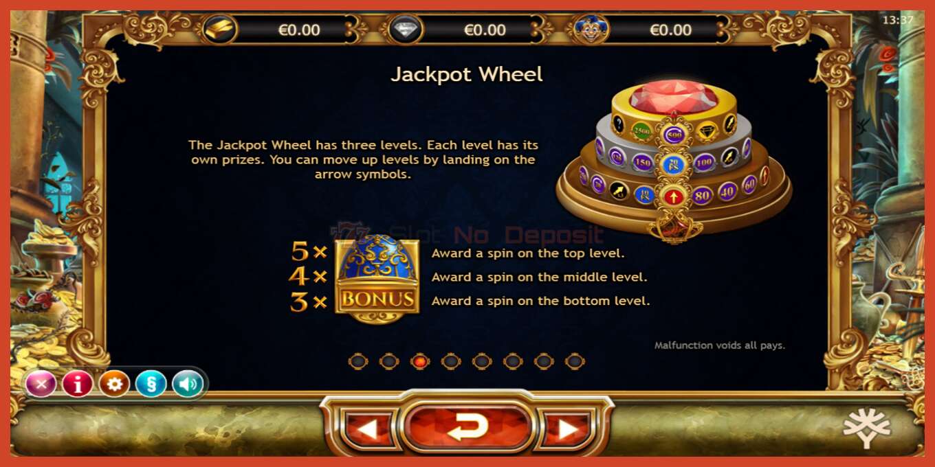 Slot screenshot: Empire Fortune no deposit, number - 6