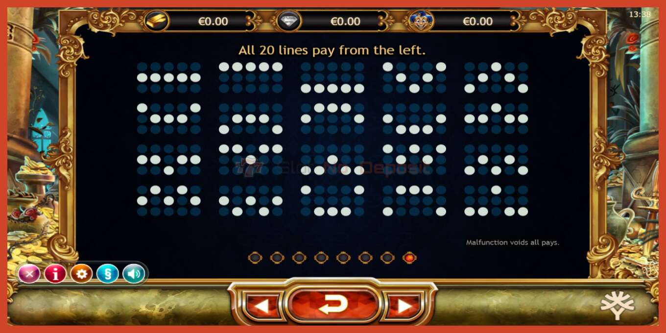 Slot screenshot: Empire Fortune no deposit, number - 7