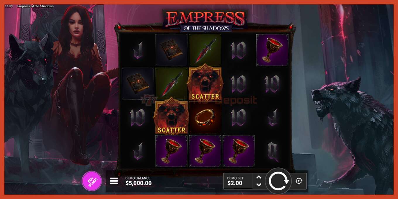 Slot තිර රුවක්: Empress of the Shadows තැන්පතු නැත, අංකය - 2