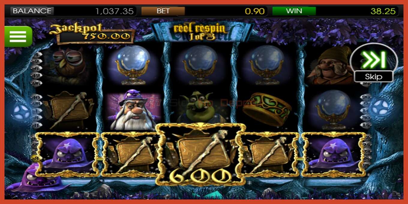 Slot screenshot: Enchanted no deposit, number - 2