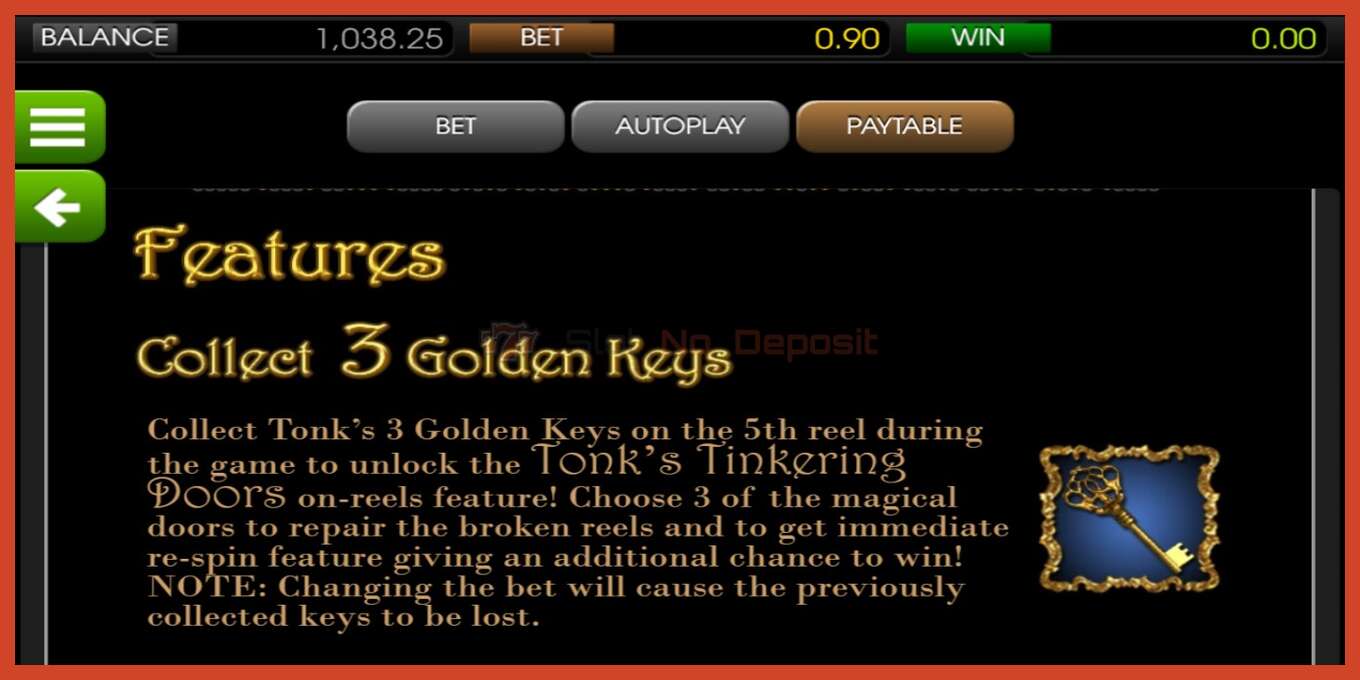 Slot screenshot: Enchanted no deposit, number - 4