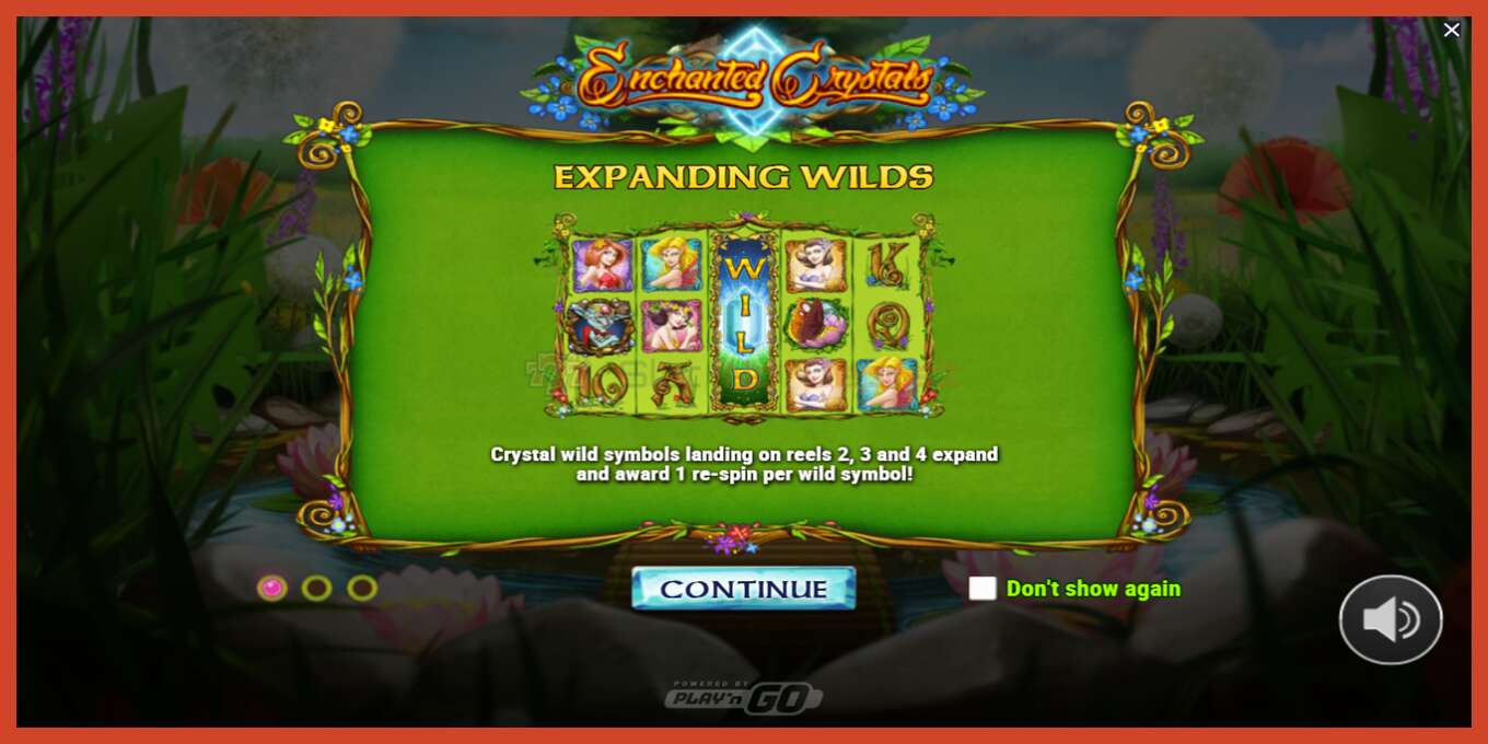 Slot screenshot: Enchanted Crystals no deposit, number - 1