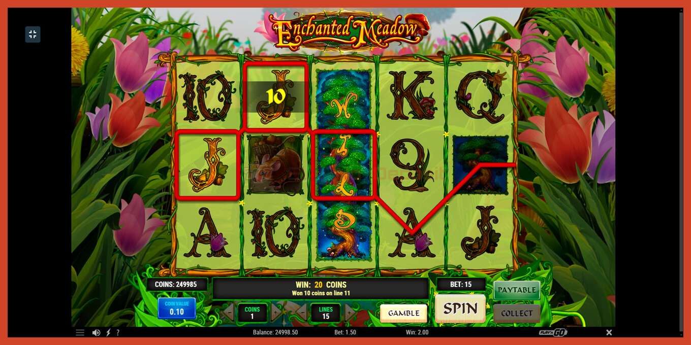 Slot screenshot: Enchanted Meadow no deposit, number - 3