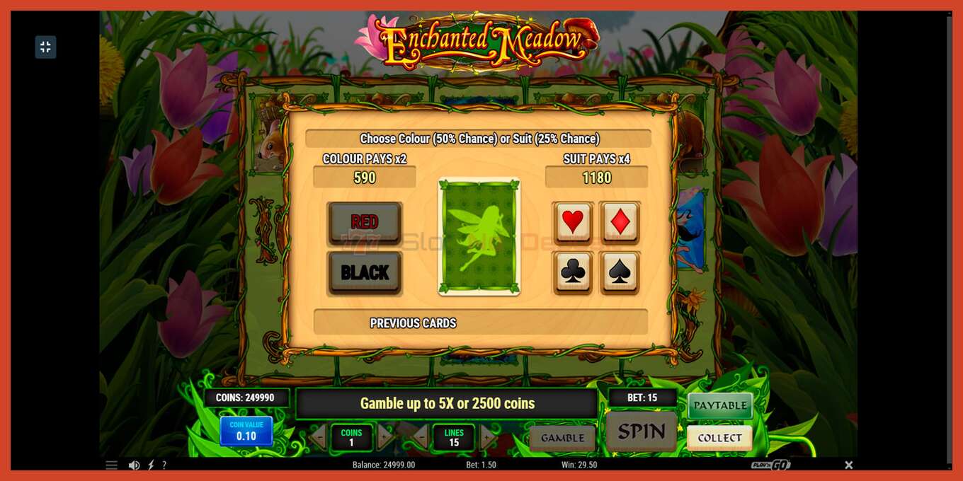 Slot screenshot: Enchanted Meadow no deposit, number - 5