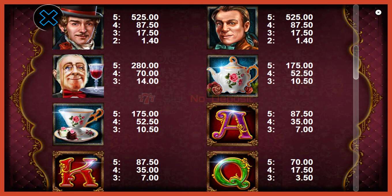 Slot screenshot: English Rose no deposit, number - 6