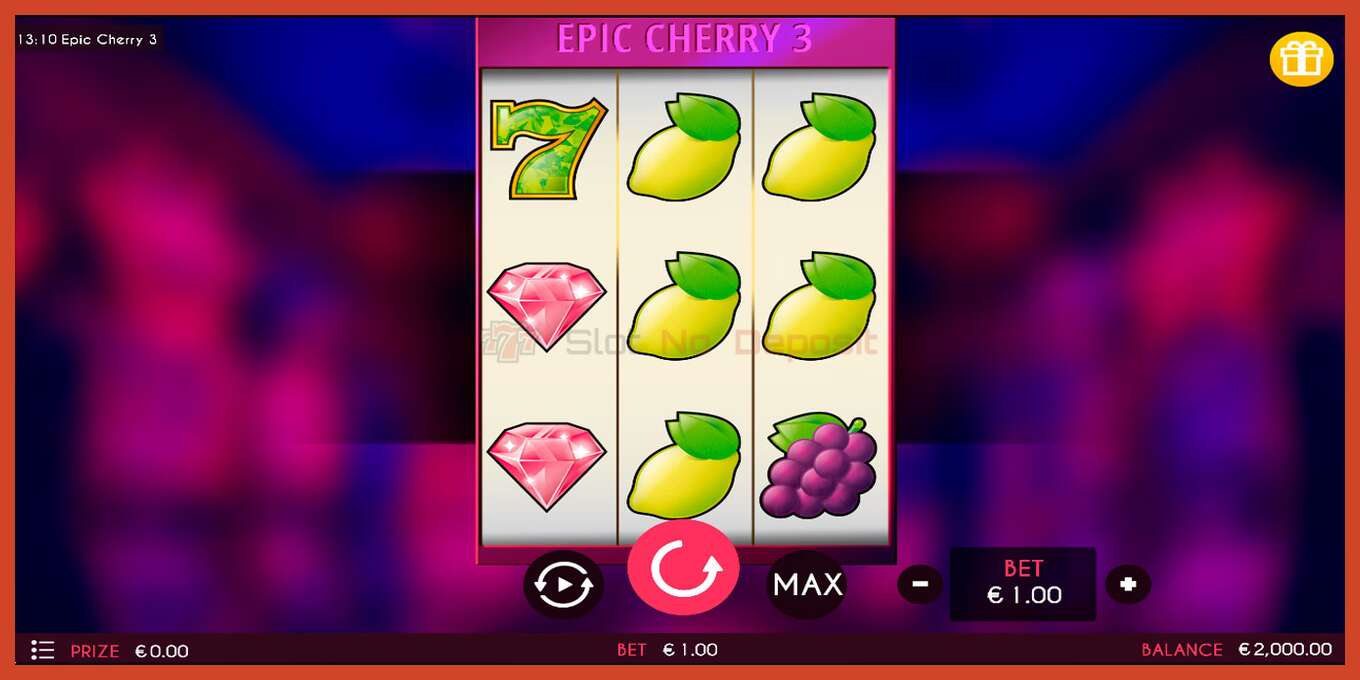 Slot skrinshoti: Epic Cherry 3 depozit yoq, raqam - 1