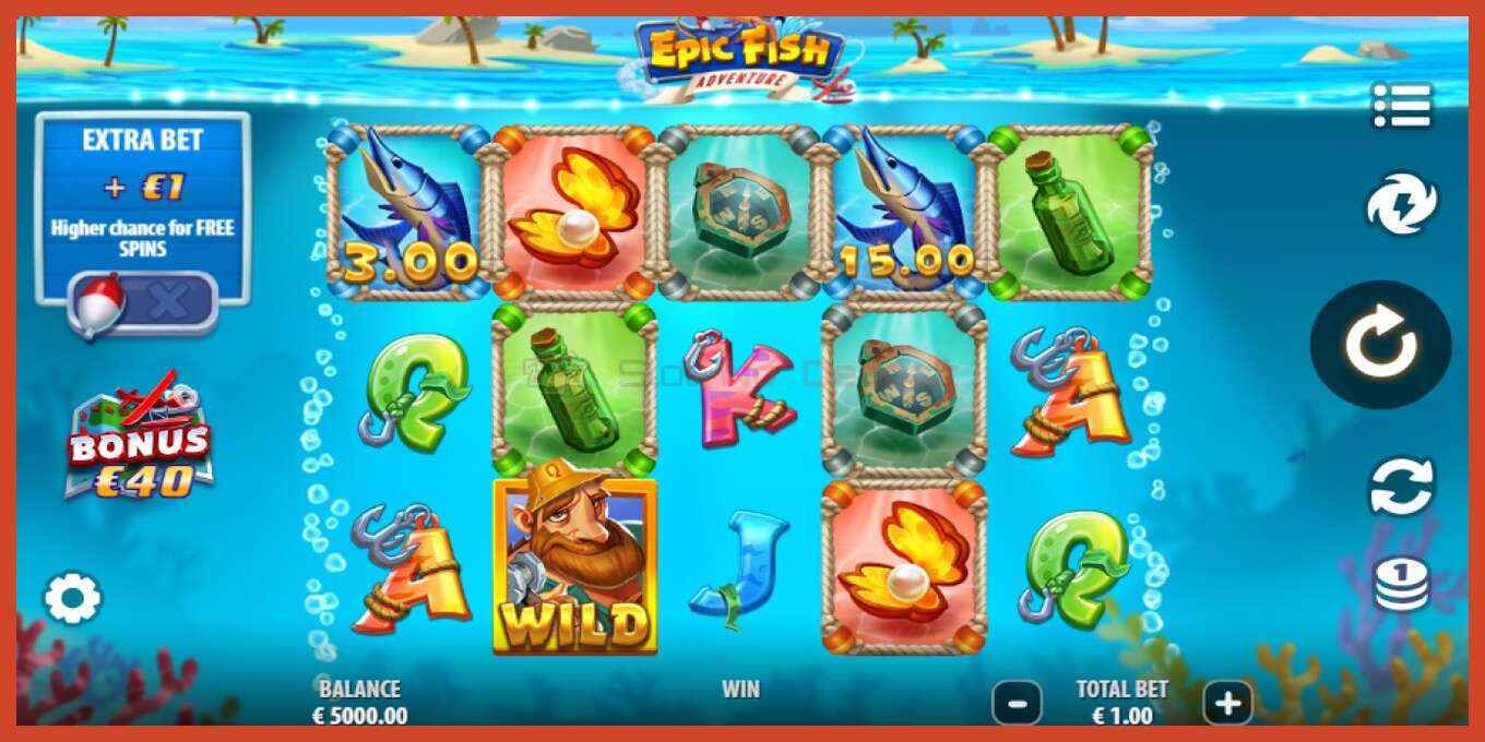 Slot screenshot: Epic Fish Adventure no deposit, number - 1