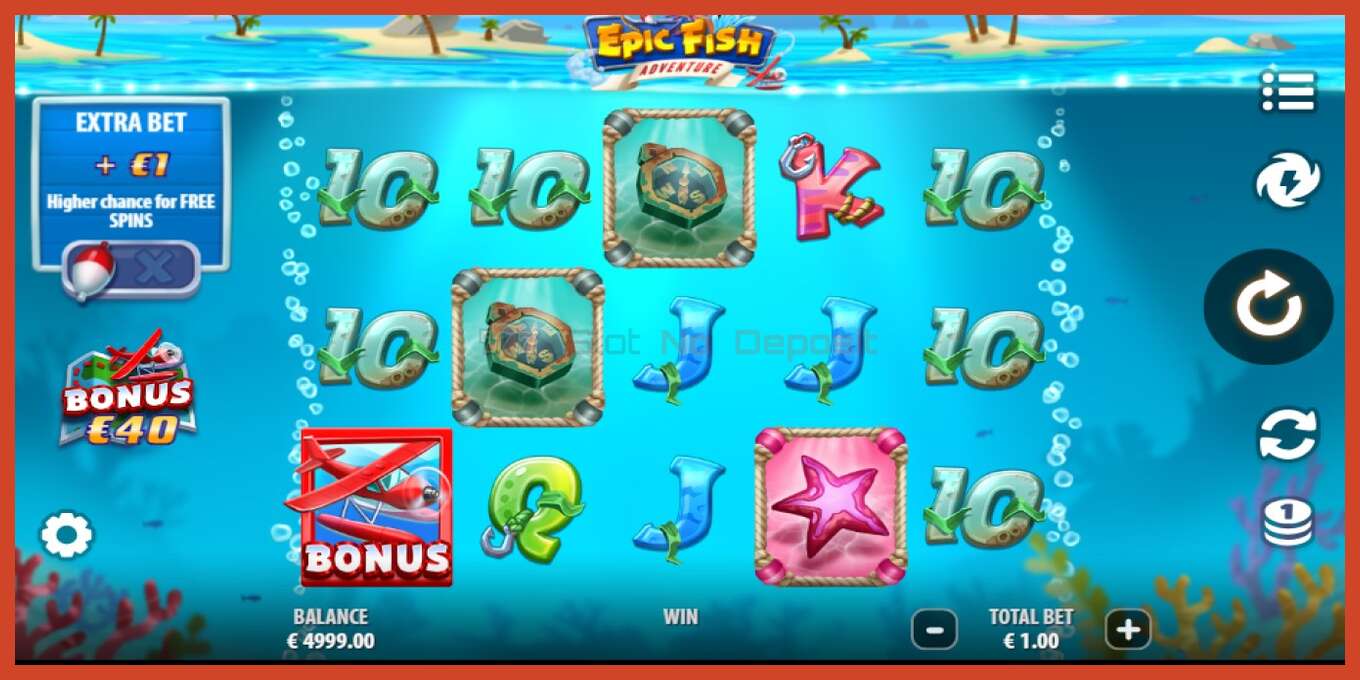 Slot screenshot: Epic Fish Adventure no deposit, number - 2