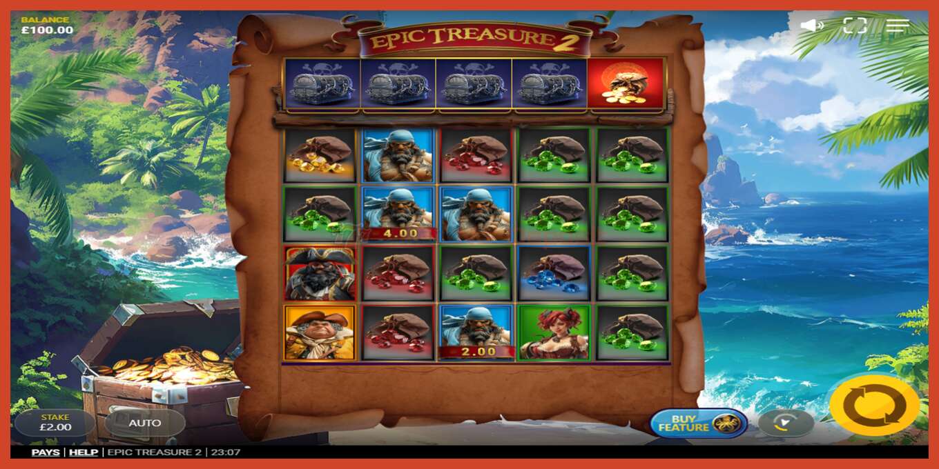 Слот скриншоты: Epic Treasure 2 депозит жоқ, саны - 2