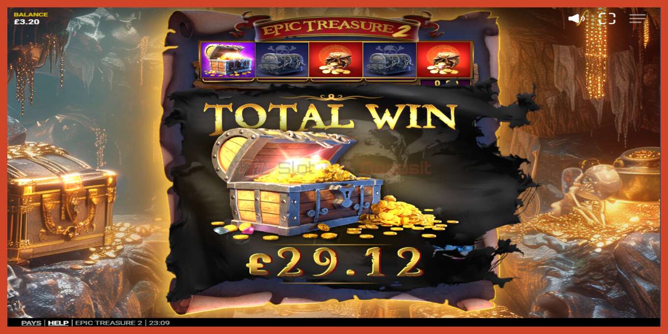 Слот скриншоты: Epic Treasure 2 депозит жоқ, саны - 5