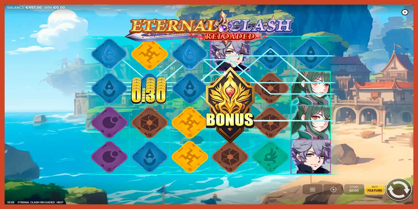 Pamja e ekranit të slotit: Eternal Clash Reloaded pa depozitë, numri - 3