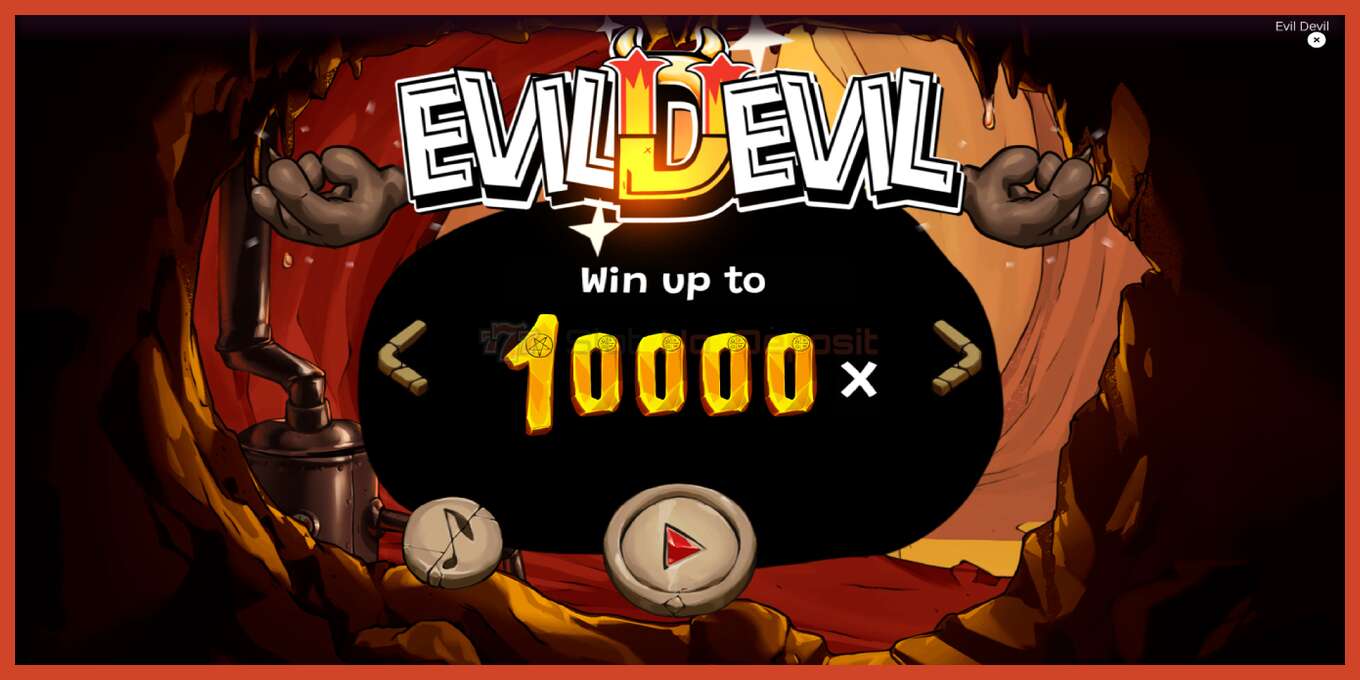 Slot screenshot: Evil Devil no deposit, number - 1