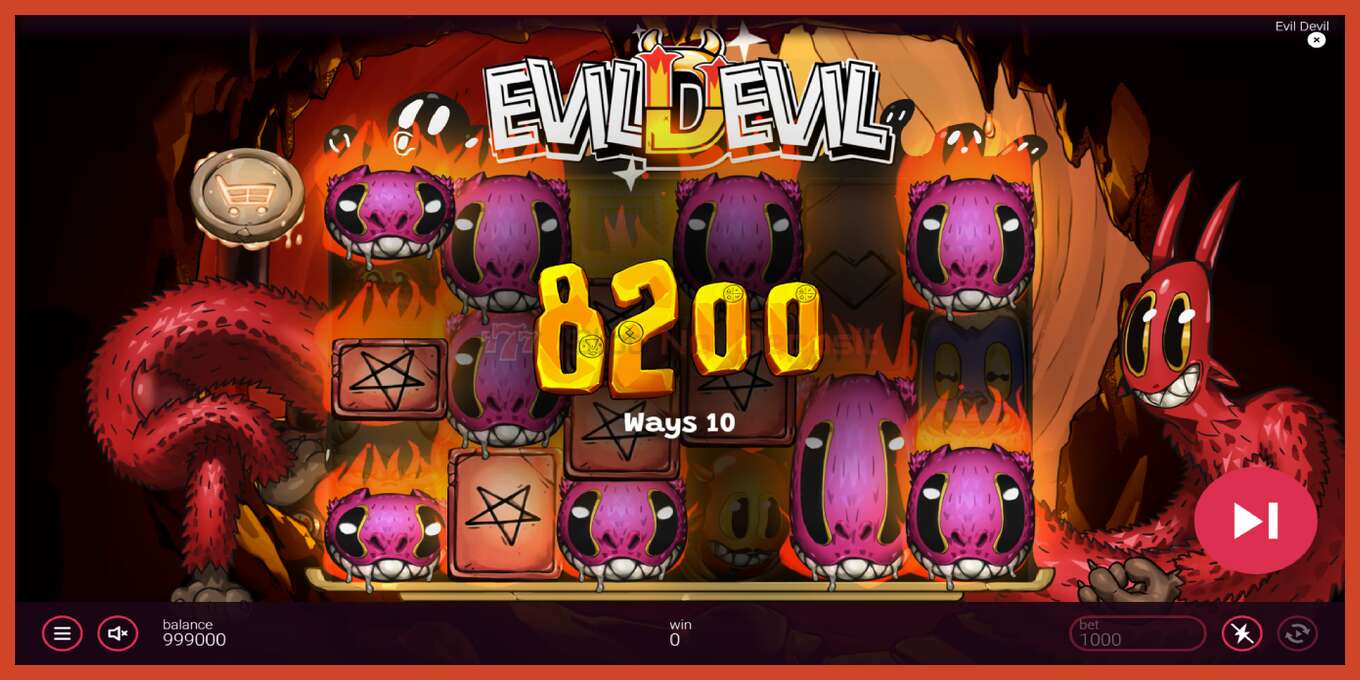 Slot screenshot: Evil Devil no deposit, number - 3