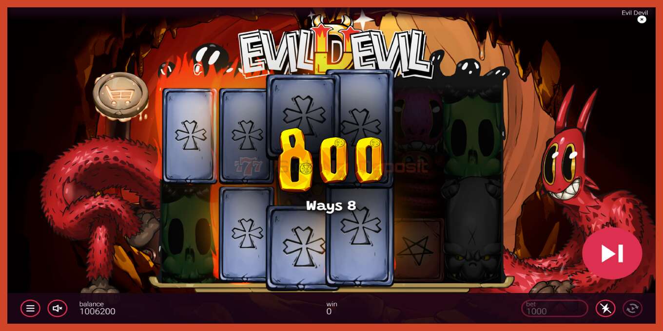 Slot screenshot: Evil Devil no deposit, number - 4