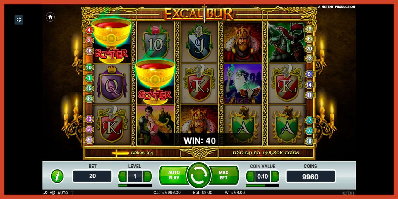 Slot skrinshoti: Excalibur depozit yoq, raqam - 2