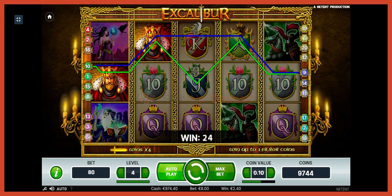 Slot skrinshoti: Excalibur depozit yoq, raqam - 3