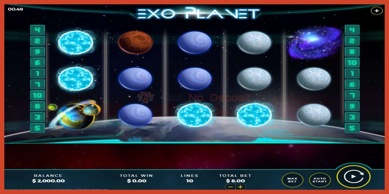 Slot screenshot: Exo Planet no deposit, number - 1