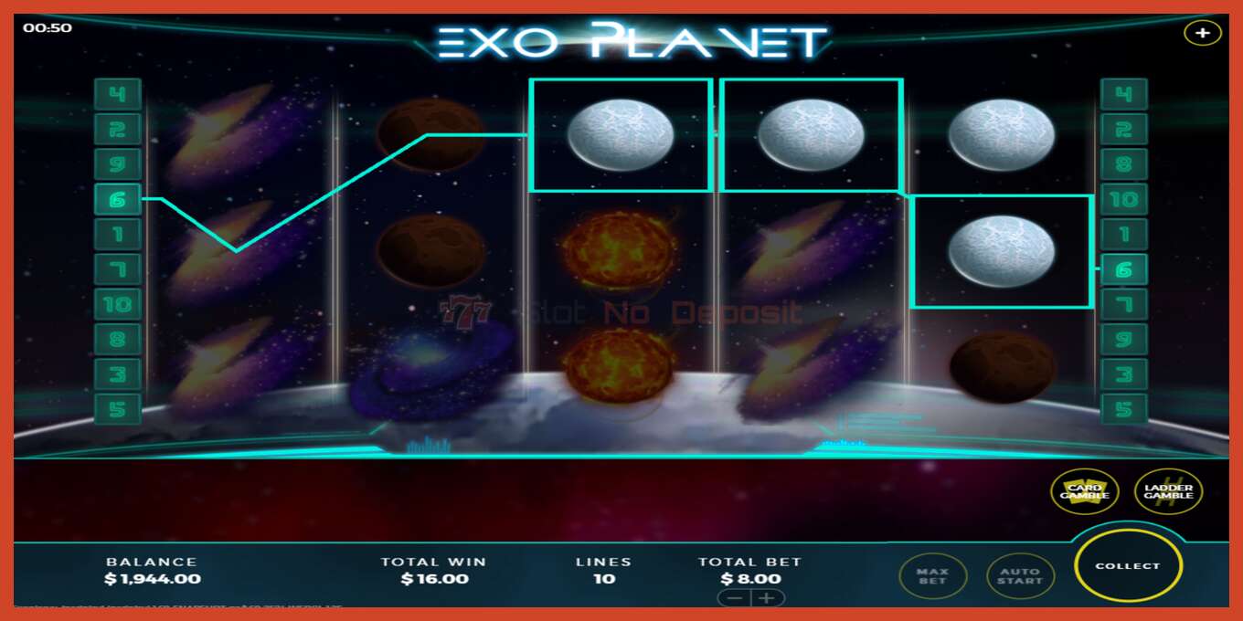 Slot screenshot: Exo Planet no deposit, number - 2