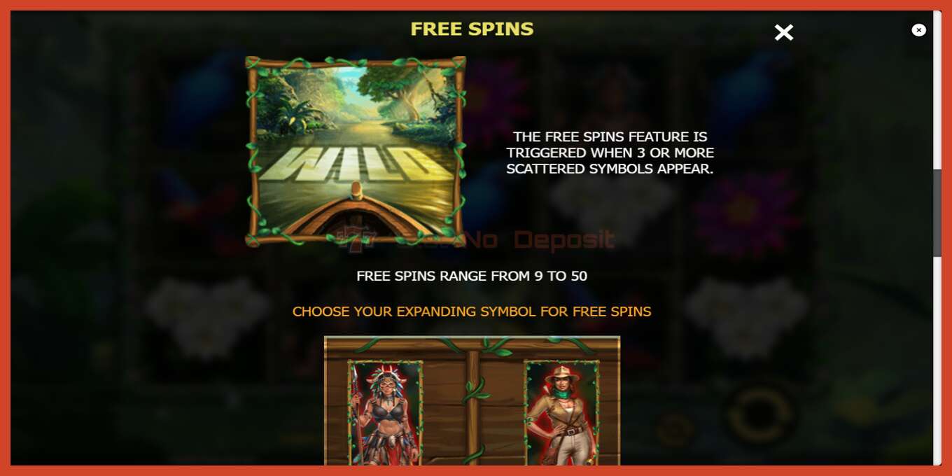 Slot screenshot: Exploration Amazon no deposit, number - 6