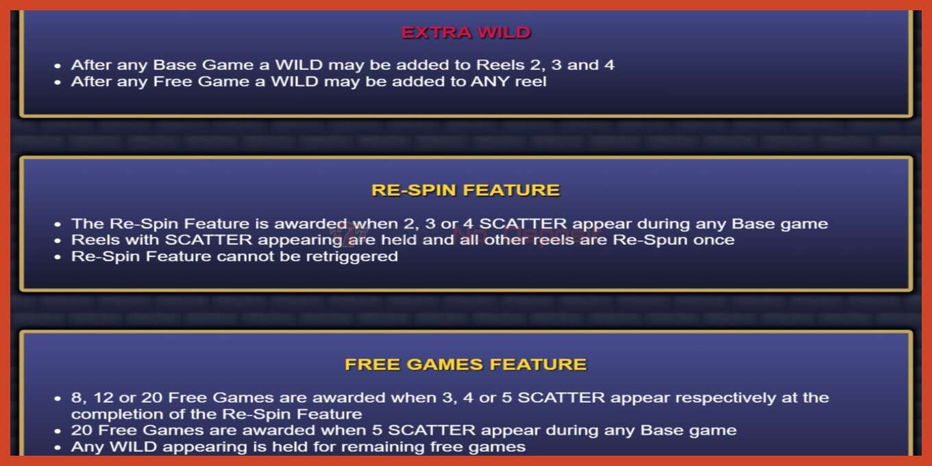 Slot screenshot: Extra Cash no deposit, number - 4