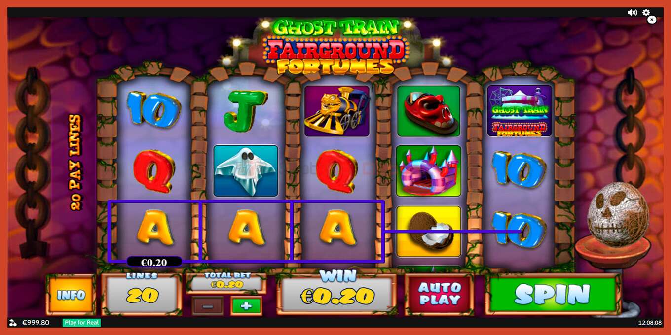 Slot screenshot: Fairground Fortunes Ghost Train no deposit, number - 3