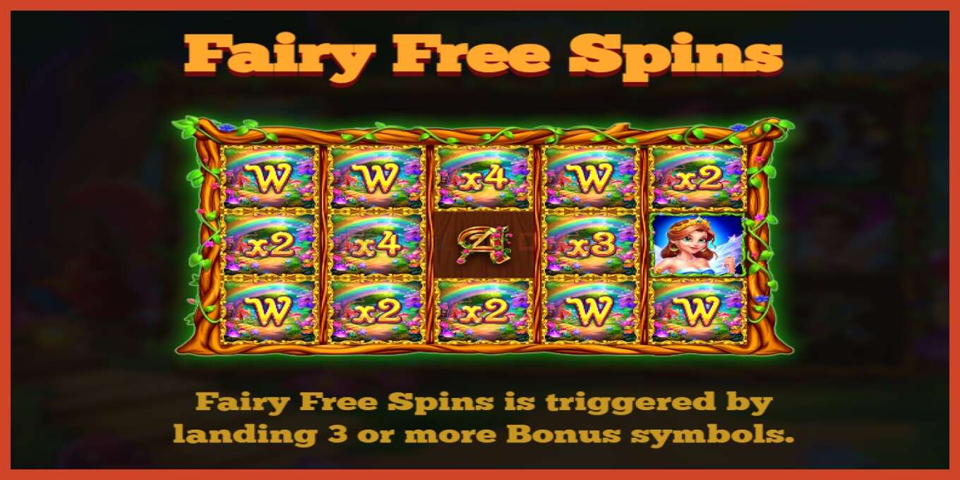 Slot скриншоту: Fairy Forest Fortune депозит жок, саны - 5