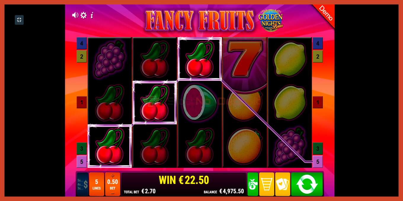 Slot screenshot: Fancy Fruits GDN no deposit, number - 3