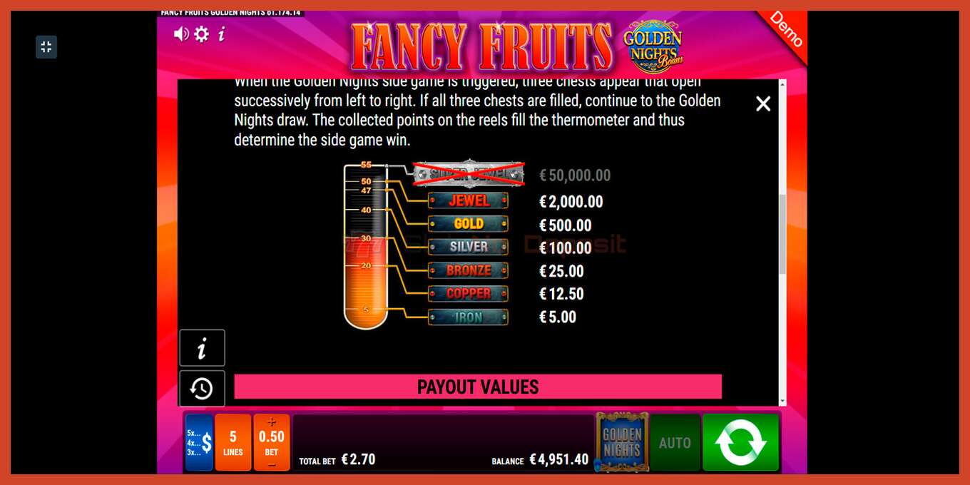 Slot screenshot: Fancy Fruits GDN no deposit, number - 8