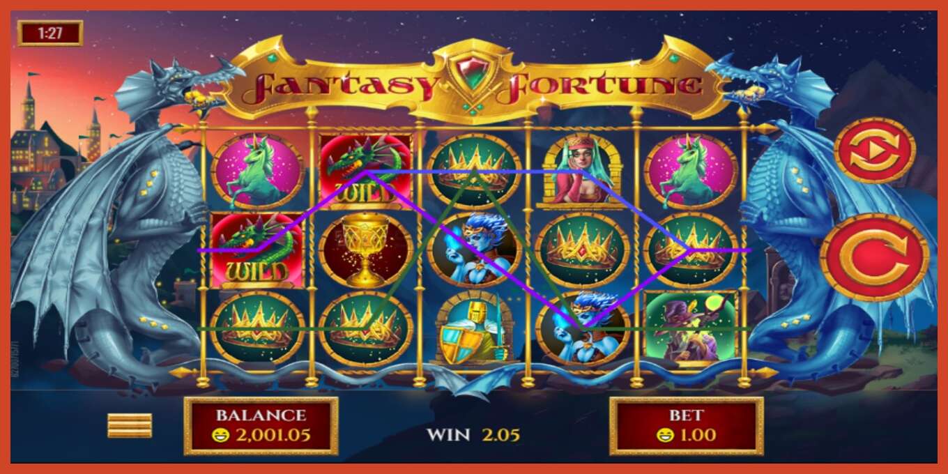 Slot screenshot: Fantasy Fortune no deposit, number - 2