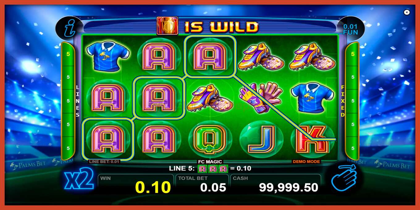 Slot screenshot: FC Magic no deposit, number - 2