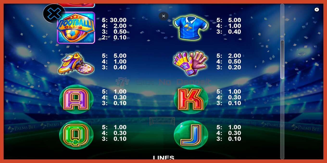 Slot screenshot: FC Magic no deposit, number - 6