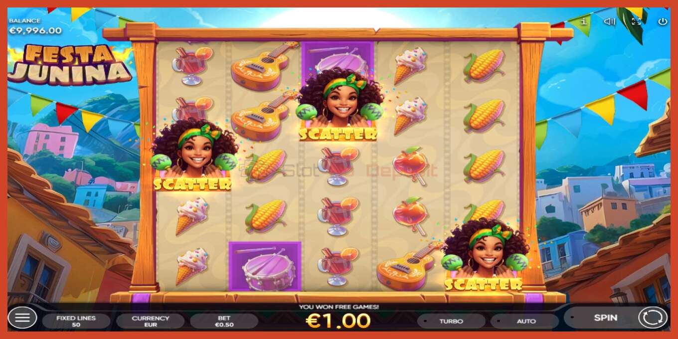 Slot screenshot: Festa Junina no deposit, number - 3