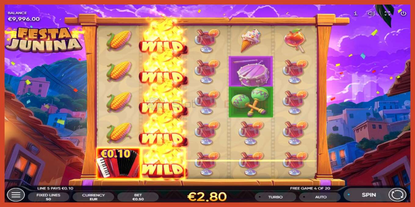 Slot screenshot: Festa Junina no deposit, number - 4