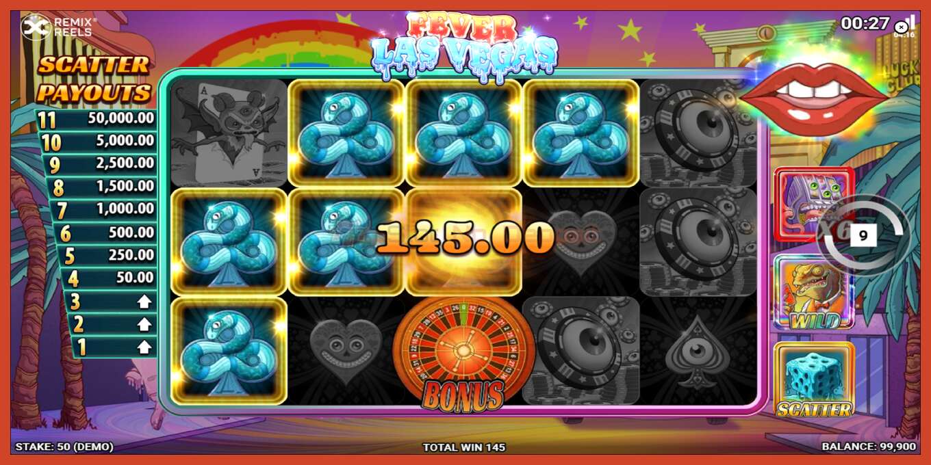 Slot screenshot: Fever Las Vegas no deposit, number - 3