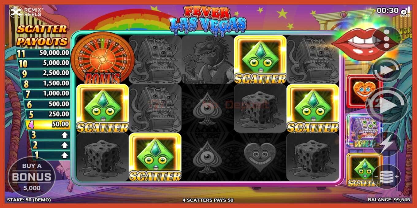 Slot screenshot: Fever Las Vegas no deposit, number - 4