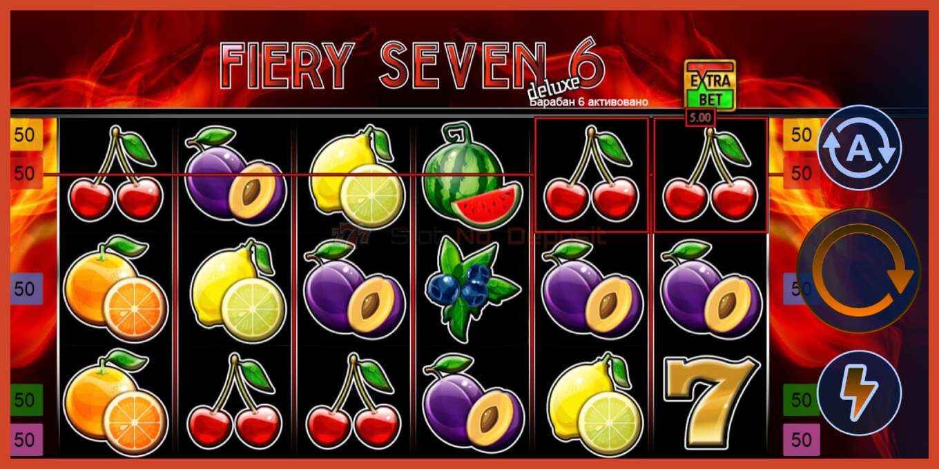 Slot skrinshoti: Fiery Sevens Deluxe Six depozit yoq, raqam - 2