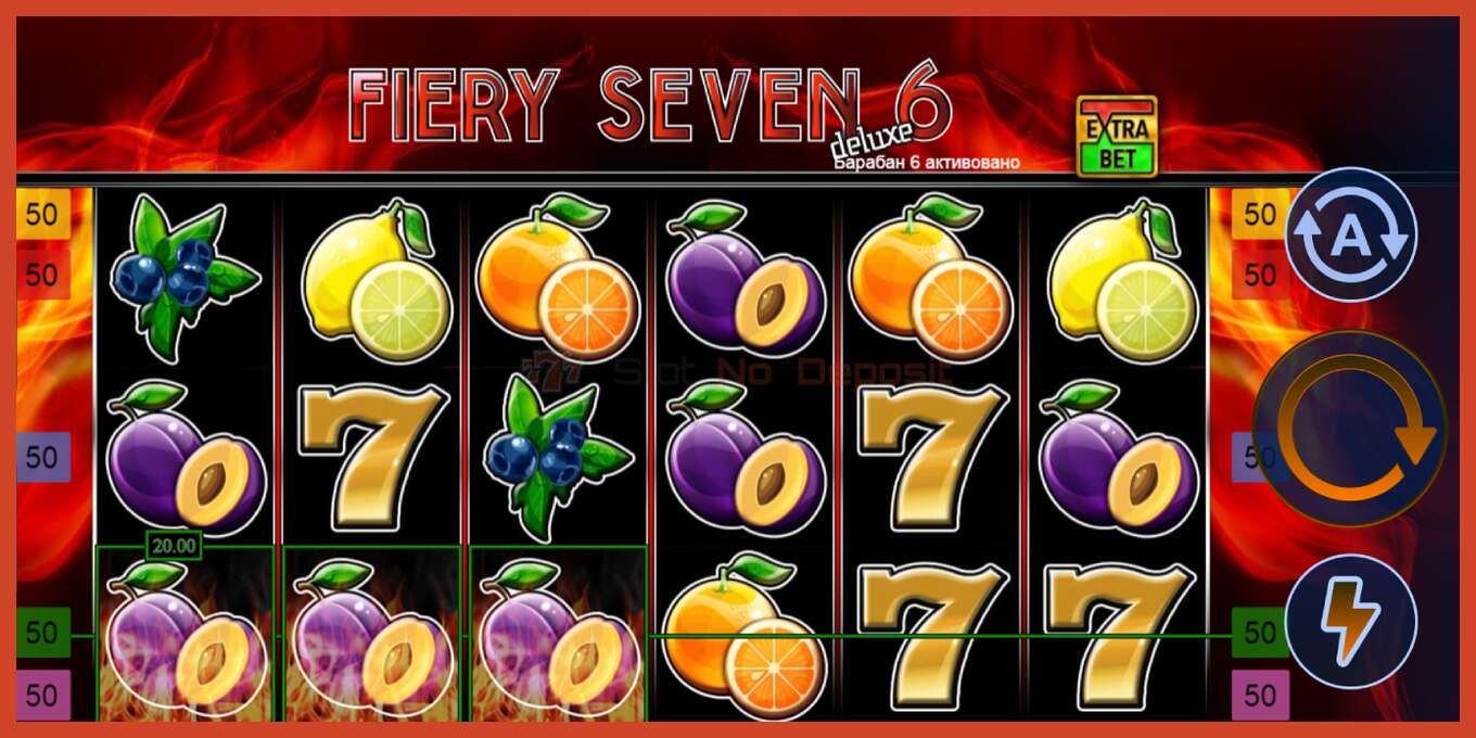 Slot skrinshoti: Fiery Sevens Deluxe Six depozit yoq, raqam - 3