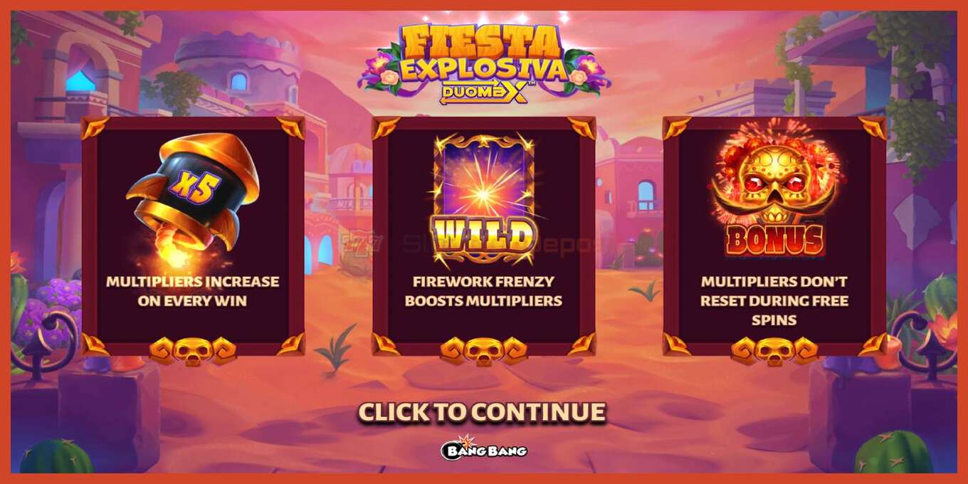 Slot screenshot: Fiesta Explosiva DuoMax bez depozita, broj - 1