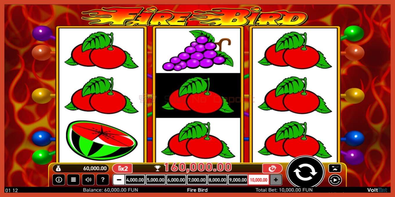 Slot screenshot: Fire Bird no deposit, number - 2