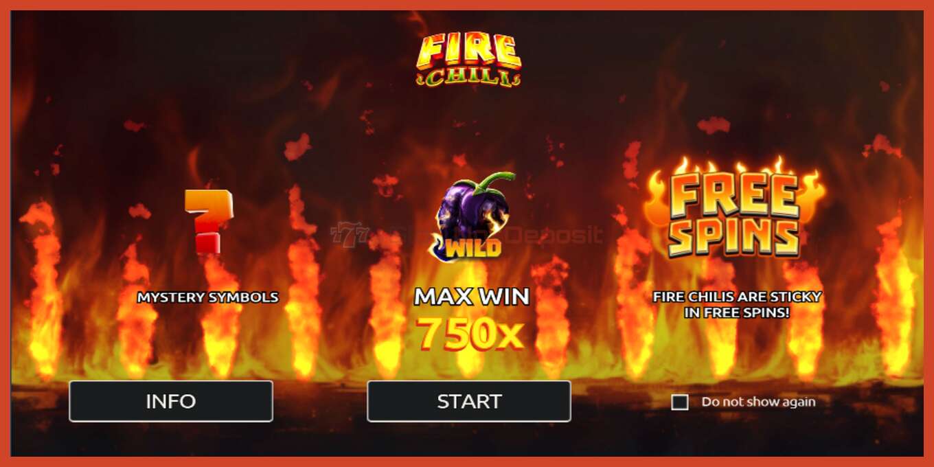 Slot screenshot: Fire Chili bez depozita, broj - 5