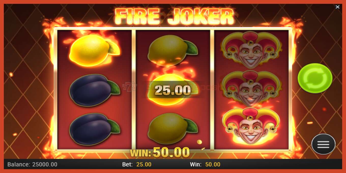 Schermafbeelding van slot: Fire Joker geen aanbetaling, nummer - 3