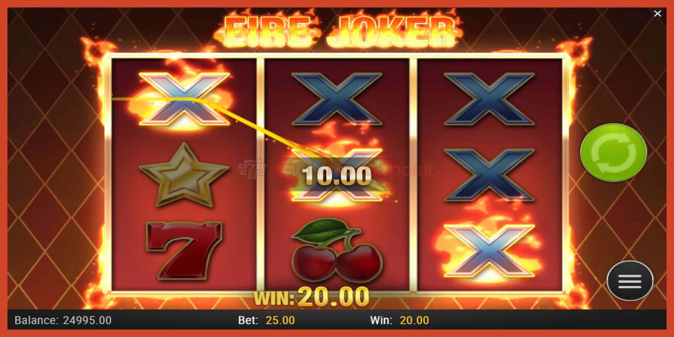 Slot screenshot: Fire Joker no deposit, number - 4