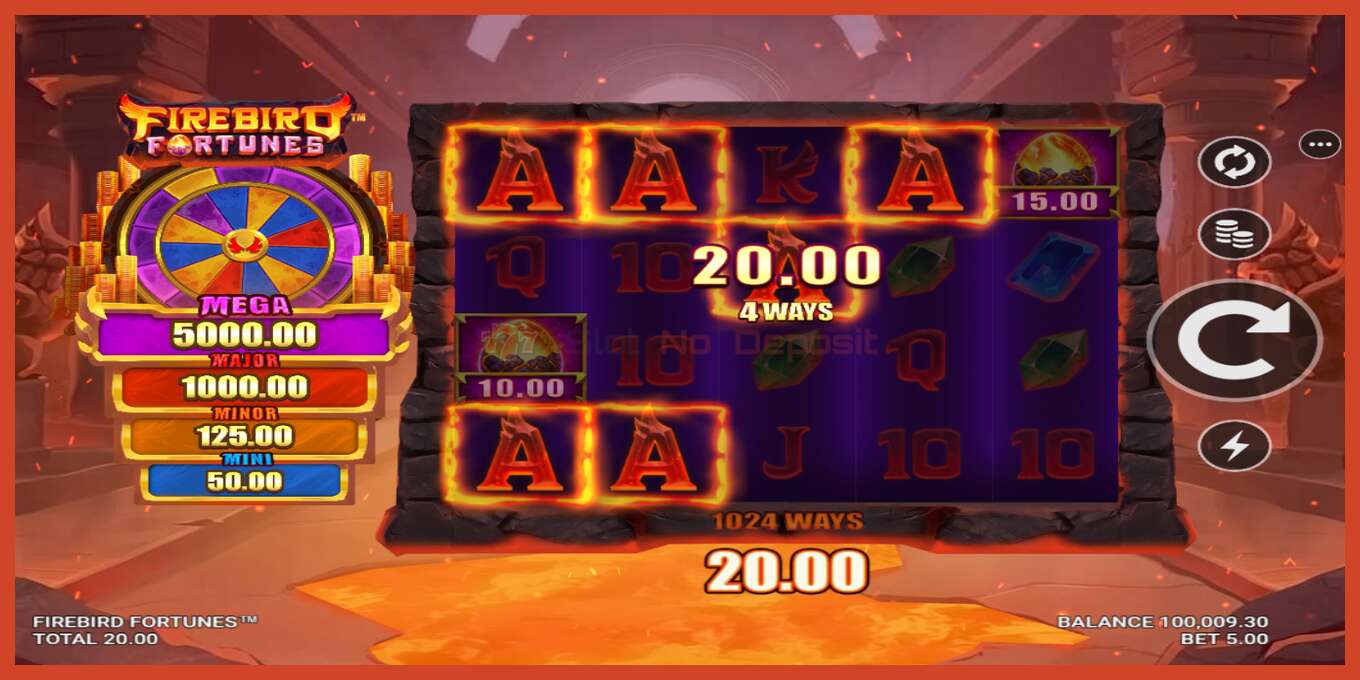 Slot-Screenshot: Firebird Fortunes keine anzahlung, nummer - 4