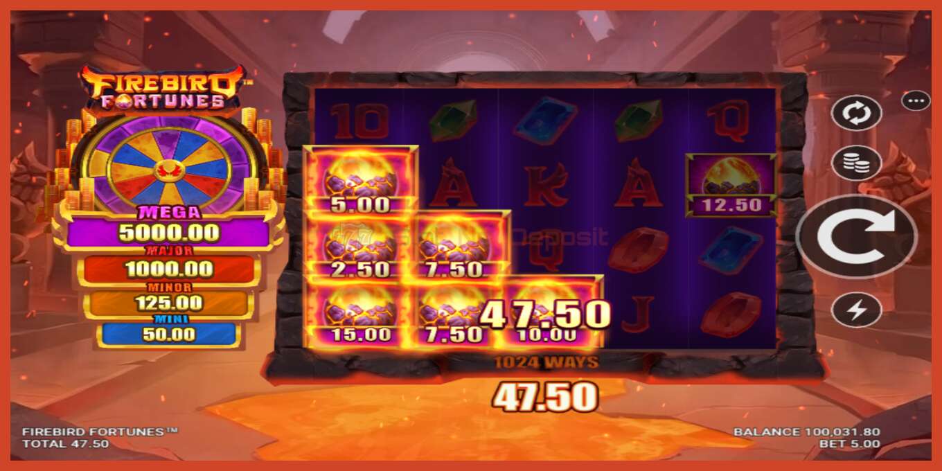 Slot-Screenshot: Firebird Fortunes keine anzahlung, nummer - 5