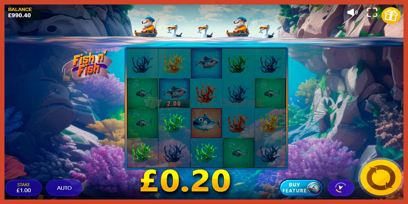 Slot screenshot: Fish n Fish no deposit, number - 2